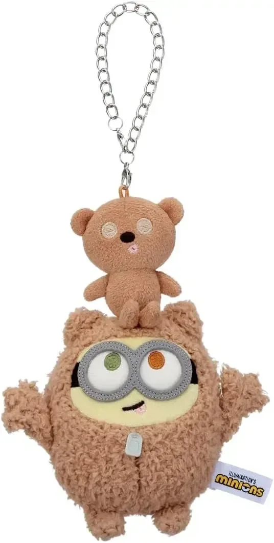 Takara Tomy Arts Minions Bob Tim Chain Strap Plush 17cm
