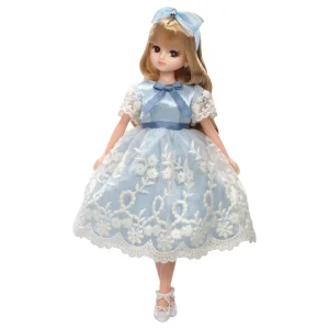Takara Tomy Licca-Chan Doll Ld-09 Classical Blue Dress Pretend Play Toy