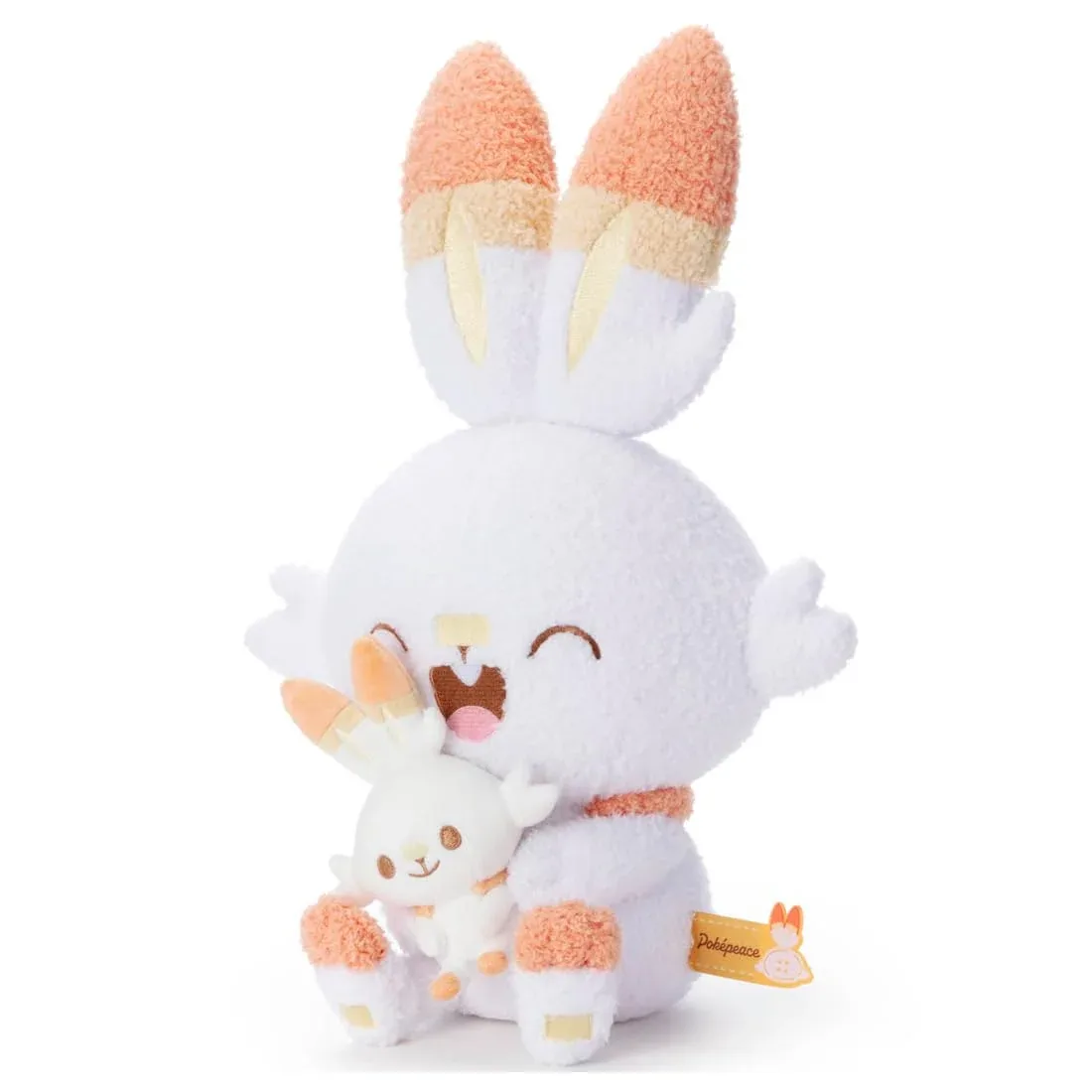 Takara Tomy Pokemon Pokepeace Scorbunny Mini Plush Doll Japan Official - Image 2