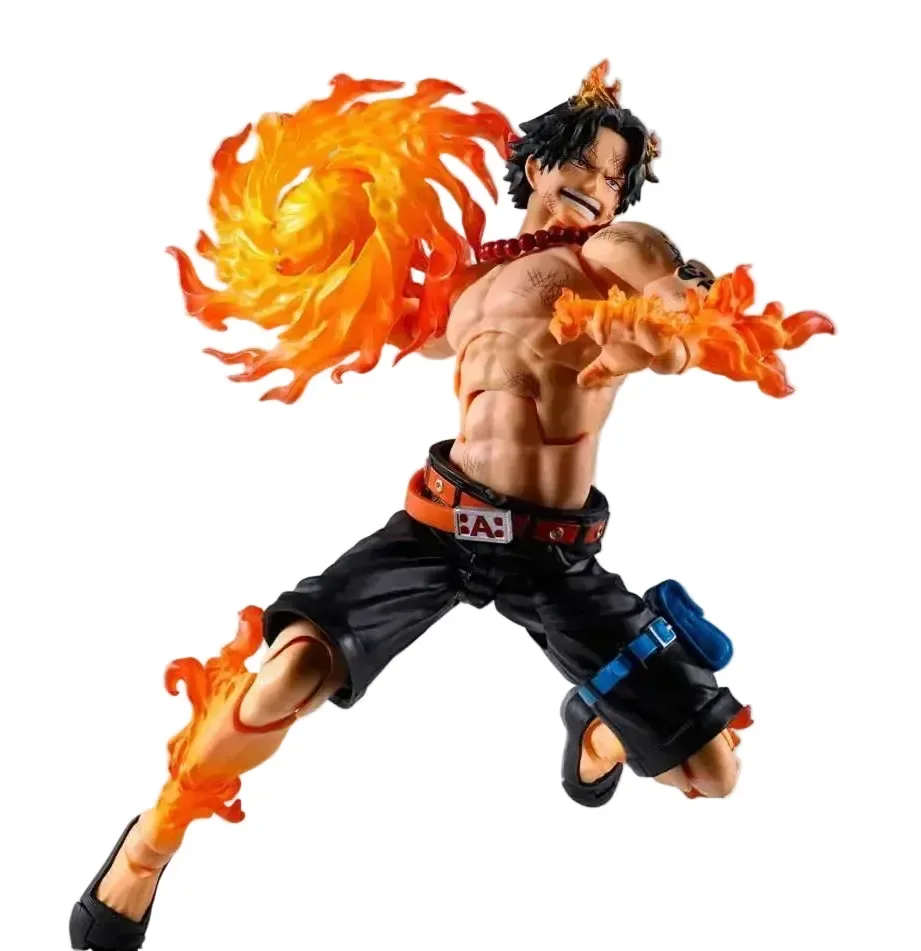 TAMASHII NATIONS Portgas D Ace Figure 6.1in PVC ABS Metal