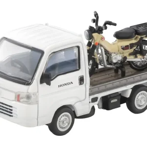 Tomytec TLV-N330A Honda Acty Truck Bike Shop Spec White with CT125 Hunter Cub