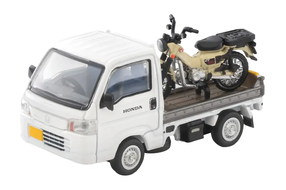 Tomytec TLV-N330A Honda Acty Truck Bike Shop Spec White with CT125 Hunter Cub