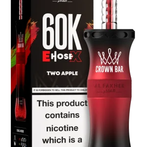 Two Apple Al Fakher Crown Bar E Hose X 60k