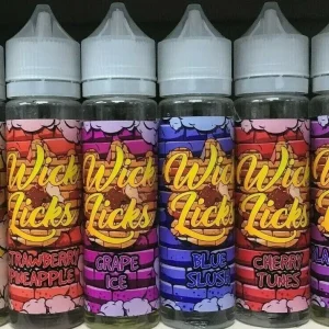 WICK LICKS E Liquid 70/30 VG/PG – Premium Vape Juice Collection